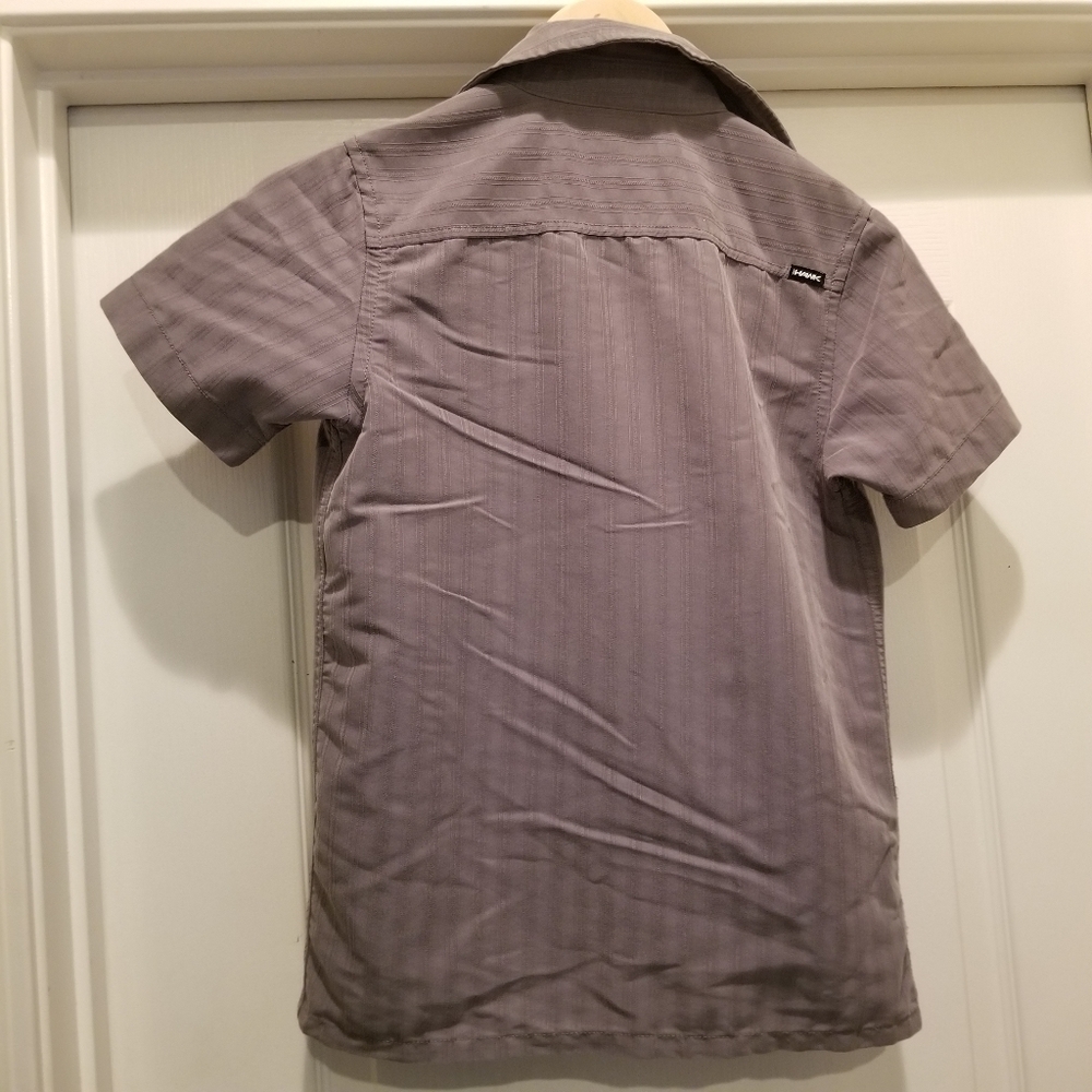 Tony Hawk gray button up short sleeve collared shirt Size S - Picture 5 of 9
